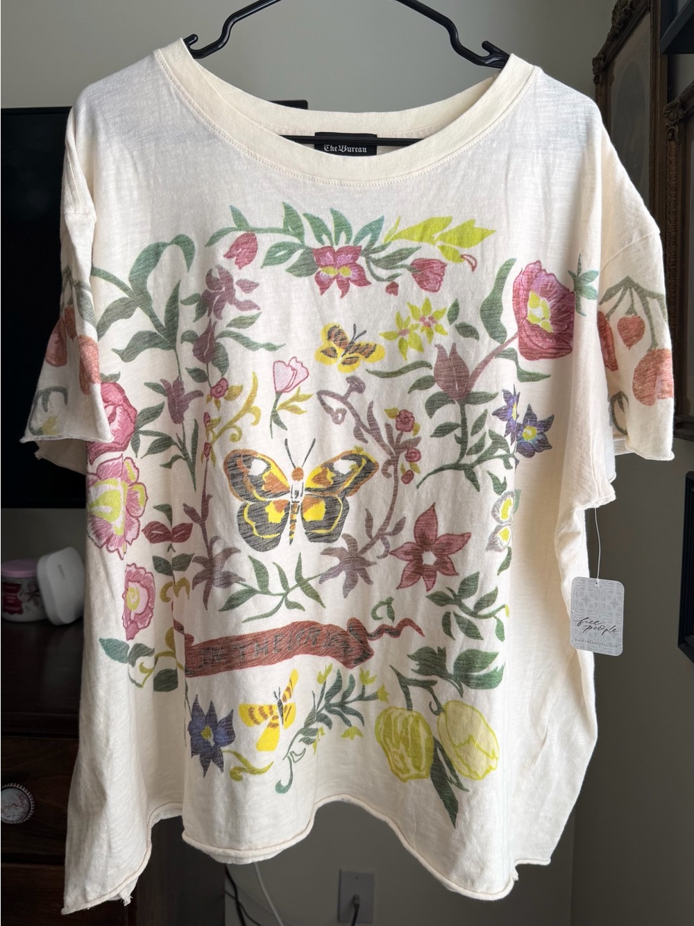NWT- Free People x The Bureau Secret Garden Tee - Picture 3 of 3